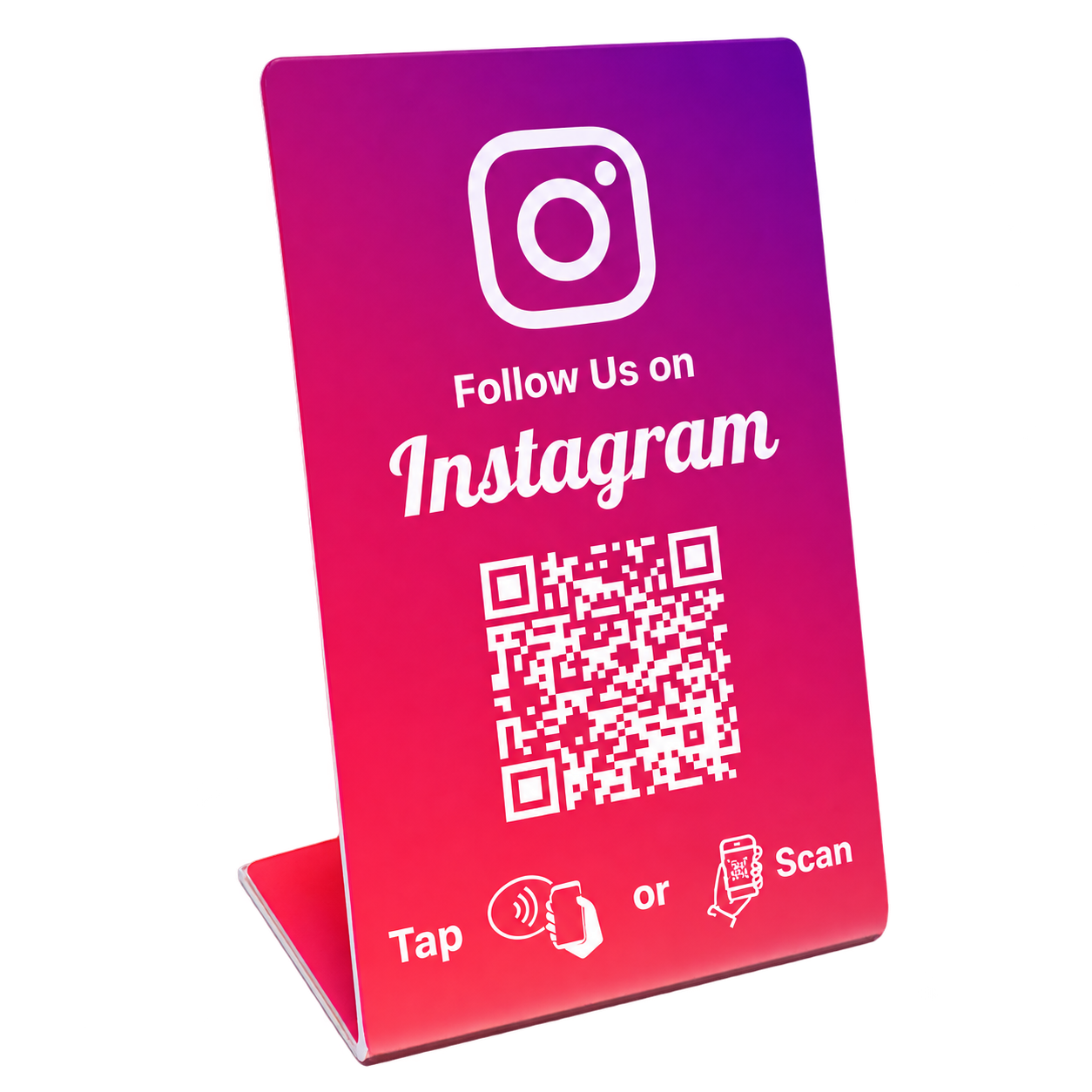 Tarjeta Instagram QR/NFC configurada