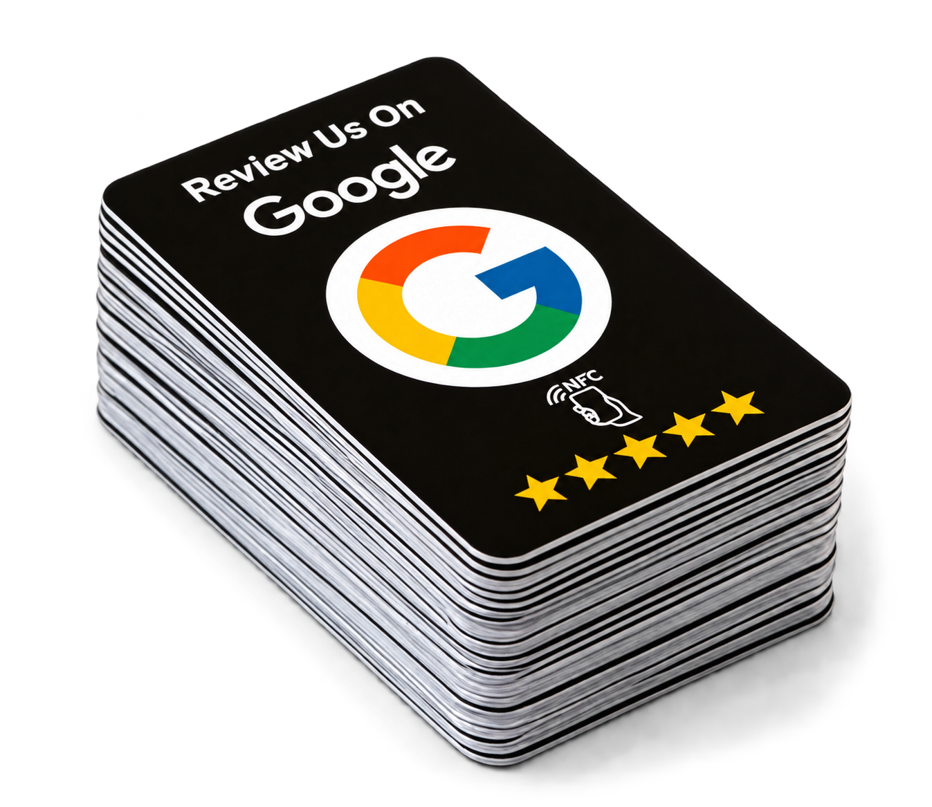 Paquete de tarjetas NFC para reseñas de restaurantes